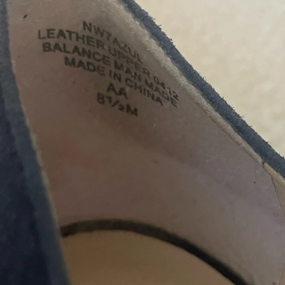 Nine West Dusty Blue Bow Tie Wedges - Size 8.5M